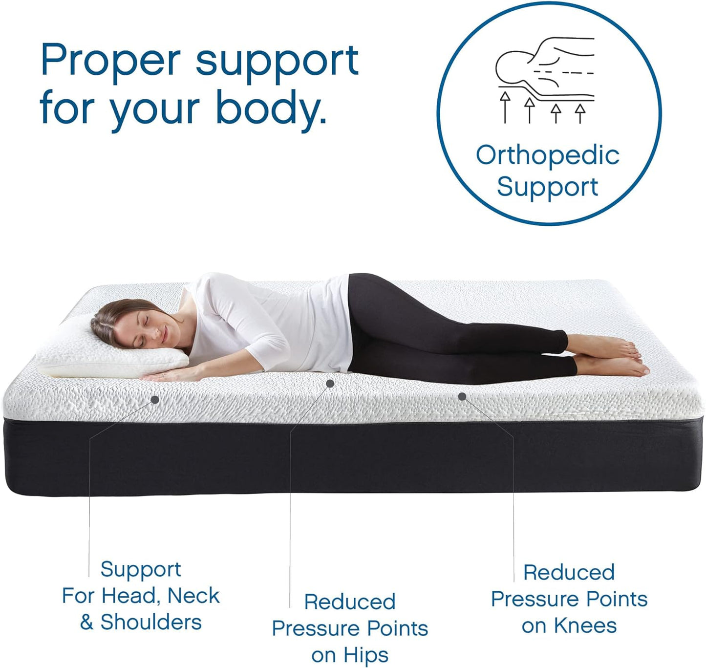 Ventilated Memory Foam 12-Inch Mattress | Certipur-Us Certified | Bed-In-A-Box, Full